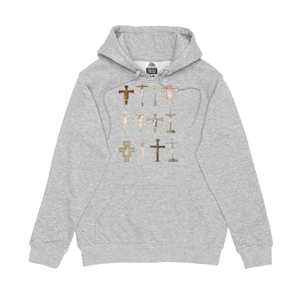 crucifix hoodie